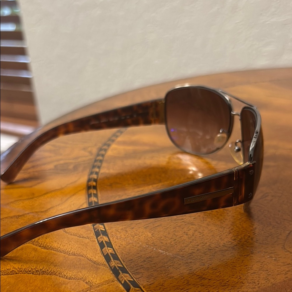 Prada Brown Aviator Glasses with Gradient Lenses - Picture 4 of 5